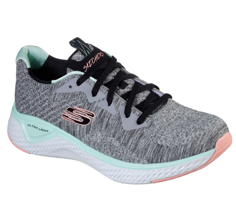 Skechers Dam Grå/Olika Färger Sneakers - Solar Fuse - Brisk Escape - Sverige (WPKCV-0418)